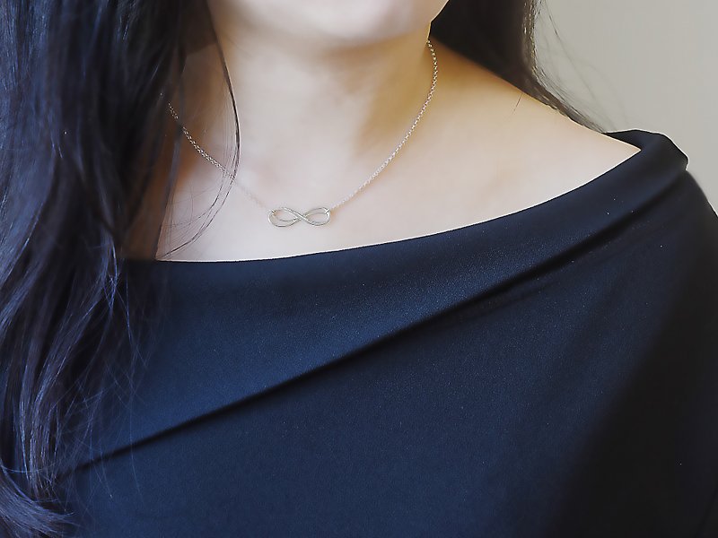 Infinite (925 sterling silver necklace) - Cpercent handmade jewelry - สร้อยคอ - เงินแท้ สีเงิน