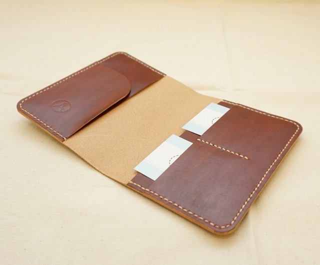 Designer Passport Case Leather Wallet