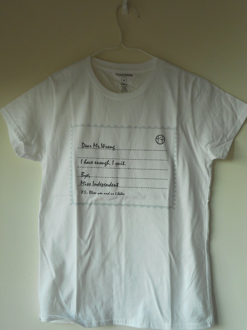 Miss Independent organic cotton female tee - Women's T-Shirts - Cotton & Hemp White