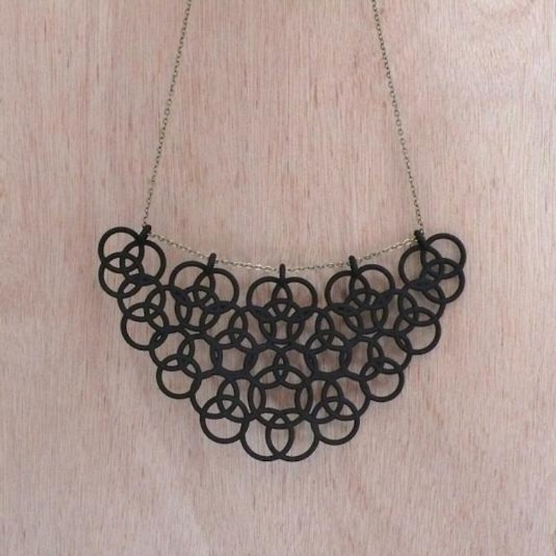 En Necklace black - Necklaces - Plastic Black