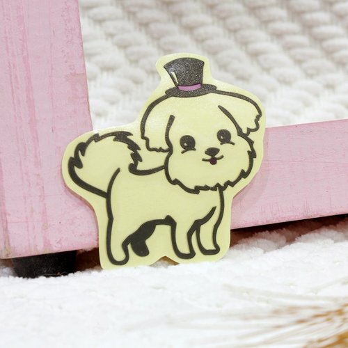 NINKYPUP [反光貼紙] 紳士馬爾 5.8*5.8 cm