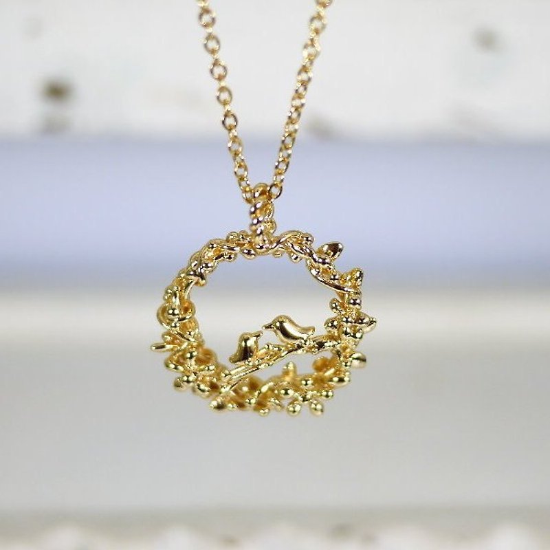 [Gold jewelry] * Charlene ‧ garden leiothrix - copper / gold - สร้อยคอ - โลหะ 