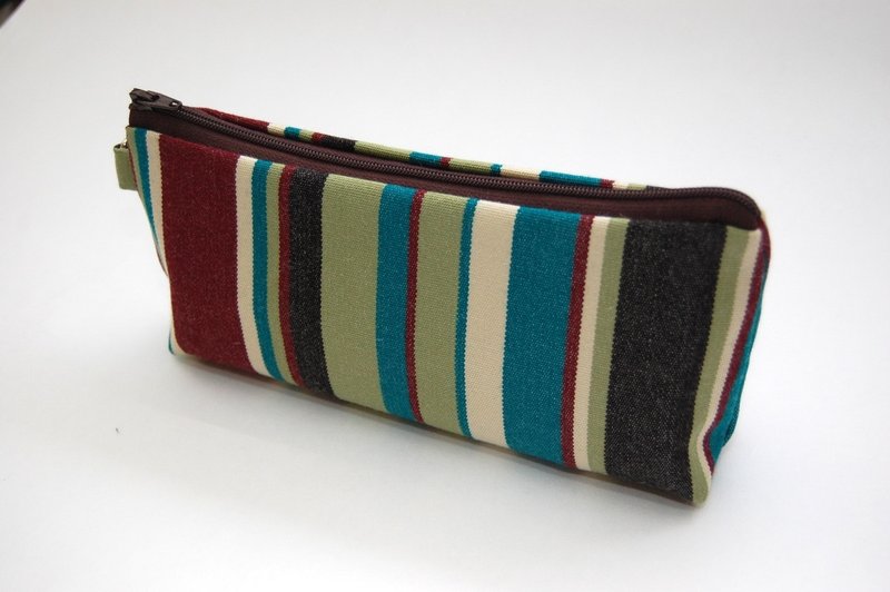 カジュアル·ライフ·ハンドメイドのファッション縞模様の化粧品袋/入場パッケージ - ポーチ - その他の素材 多色