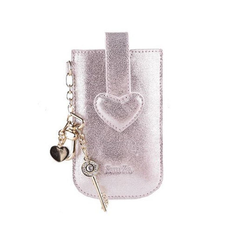 LOVE love phone Case - Champagne Silver - Other - Genuine Leather 