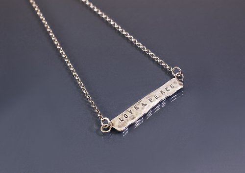 Maple jewelry design 質感系列-刻字925銀項鍊
