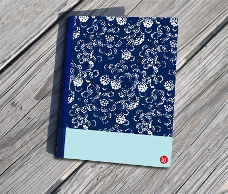Rococo ☆ ° ° ☆ strawberry WELKIN Hands carry the seal of the notebook / laptop / Polaroid album _ _ light blue ink flower flying - Notebooks & Journals - Paper Pink