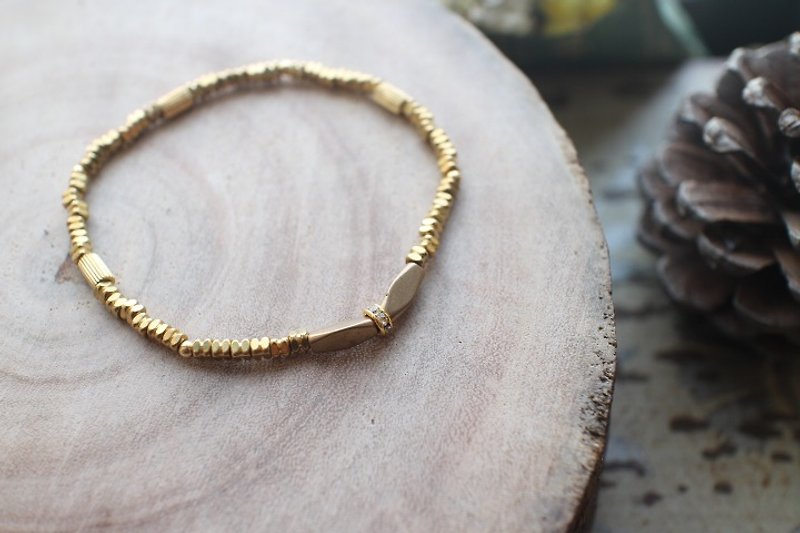 Light-Brass  handmade bracelet - Bracelets - Other Metals 