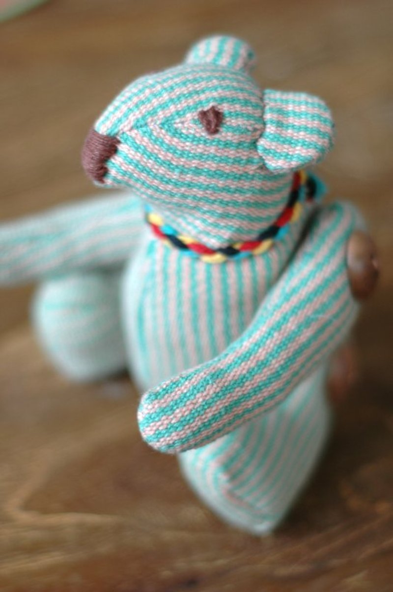純棉手織玩偶-北極熊 - 寶寶/兒童玩具/玩偶 - 棉．麻 藍色