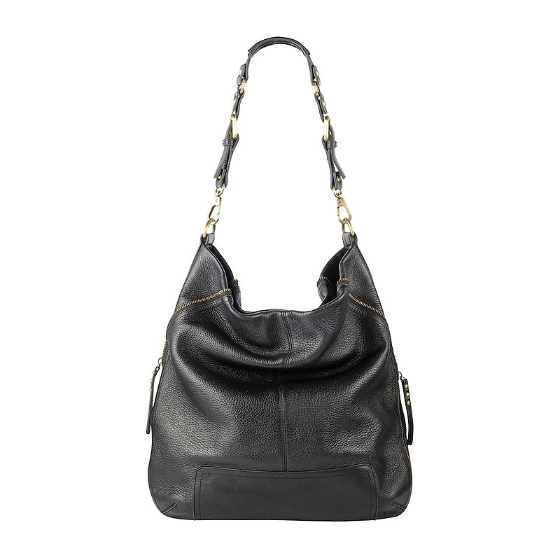 THE LAIR Shoulder Bag_Black / Black - Messenger Bags & Sling Bags - Genuine Leather Black
