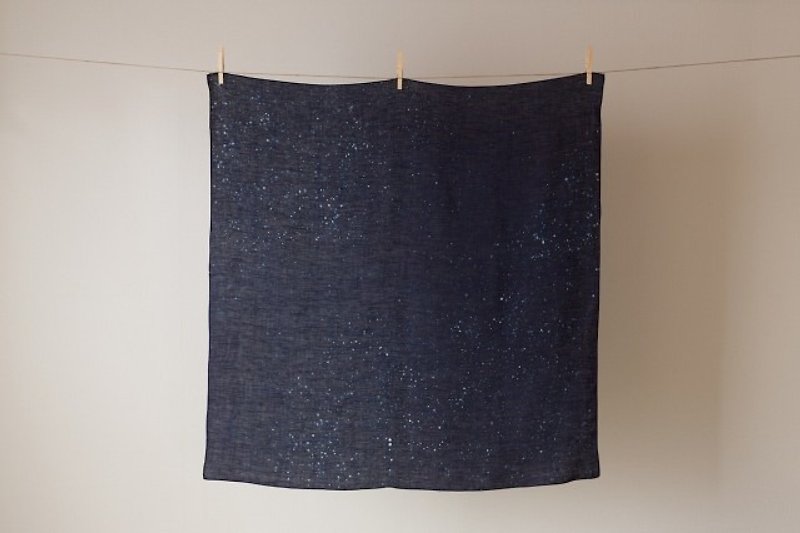 Pint! The blue dye flax furoshiki Furoshiki (Star) - Other - Other Materials Blue