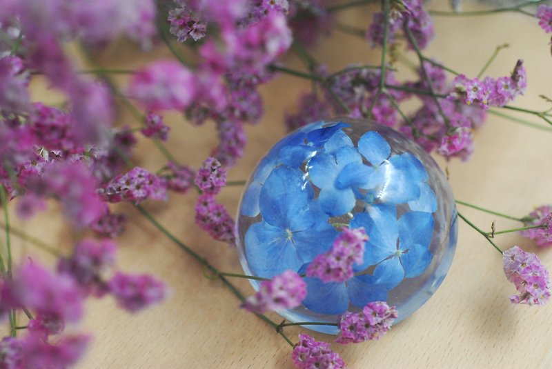 Three-dimensional flower paper town | psychesholia - ของวางตกแต่ง - พลาสติก สีน้ำเงิน