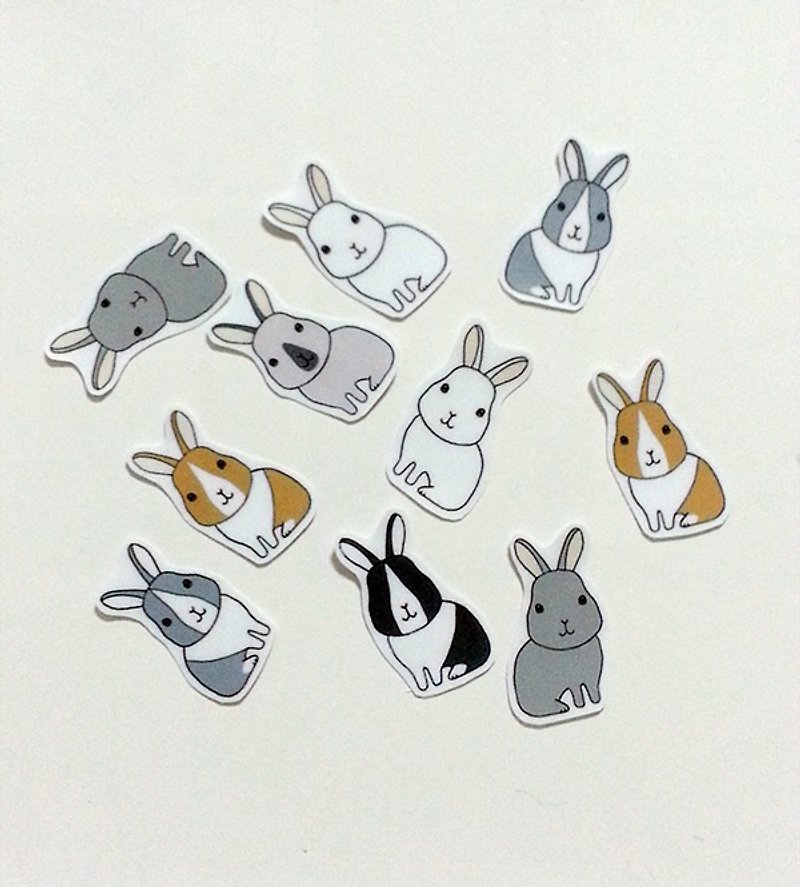 兔。貼紙(綜合s) - 貼紙 - 紙 