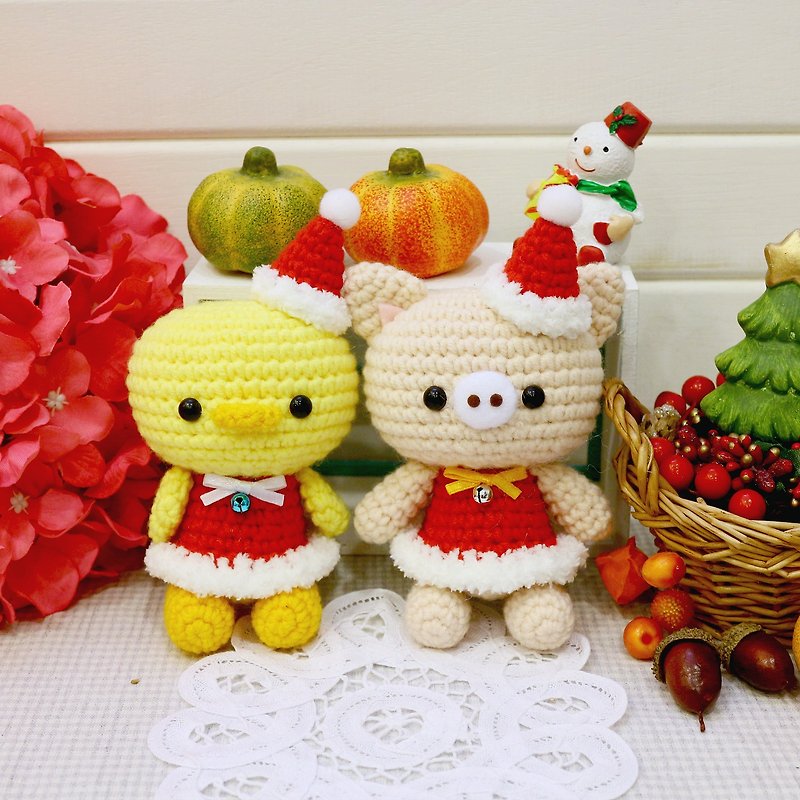 Piggy Duckling - Christmas. Charm. exchange gifts - Stuffed Dolls & Figurines - Other Materials 