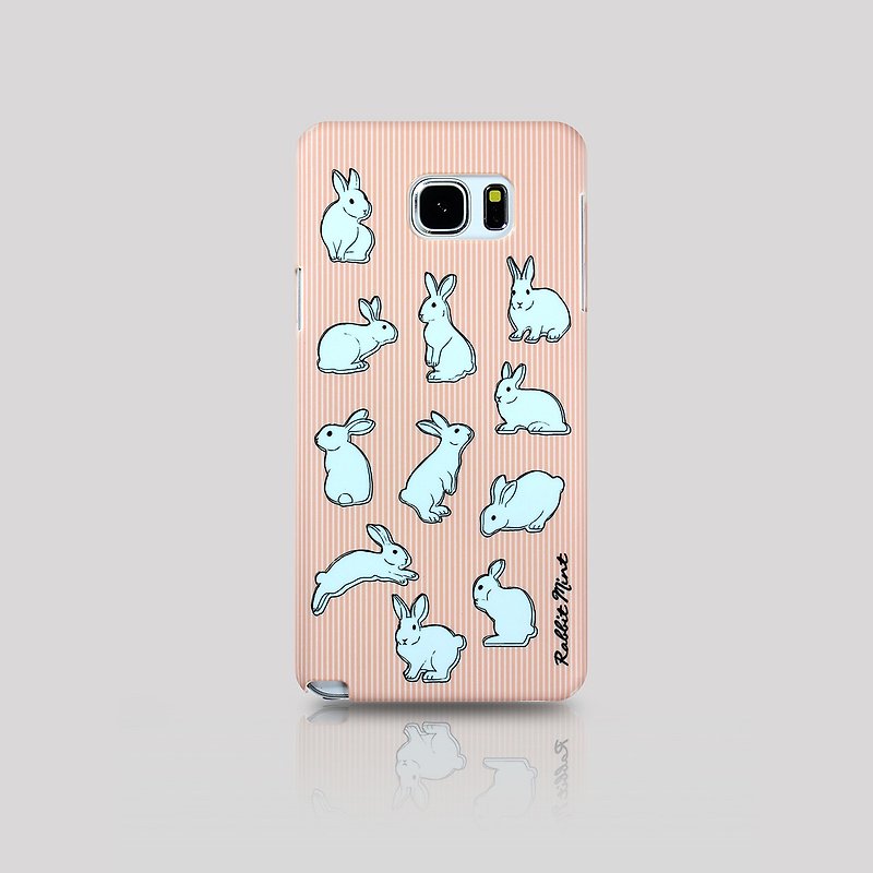 (Rabbit Mint) Mint Rabbit Phone Case - Pink Straight Series - Samsung Note 5 (P00050) - Phone Cases - Plastic Pink