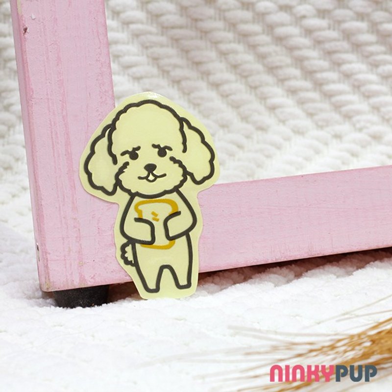 Poodle Reflective Sticker Pet Dog Sticker Car Sticker Hard Hat Sticker Waterproof Anti-UV Graduation Gift - สติกเกอร์ - วัสดุกันนำ้ หลากหลายสี