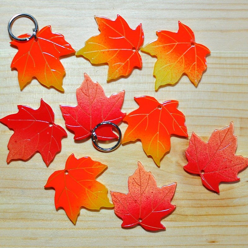 Autumn has come <Maple> Pets brand, logo, key rings - Collars & Leashes - Acrylic 