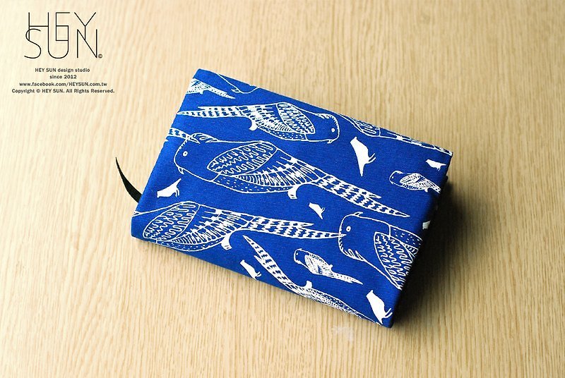 [HEY SUN] independent hand-made brand ‧ lived full parrot straps universal notepad / blank pages - Notebooks & Journals - Other Materials Blue