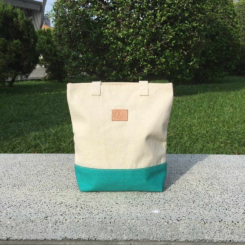 Carry the left canvas packet - Green lake - กระเป๋าถือ - วัสดุอื่นๆ สีเขียว
