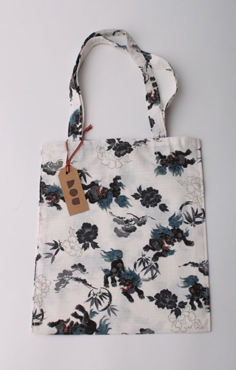 [Shopping bag] unicorn with handbags - Kirin Bag - กระเป๋าถือ - วัสดุอื่นๆ สีน้ำเงิน