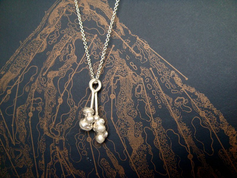 【StUdio】- Dot Dot Series Necklace 6 - Necklaces - Other Metals White