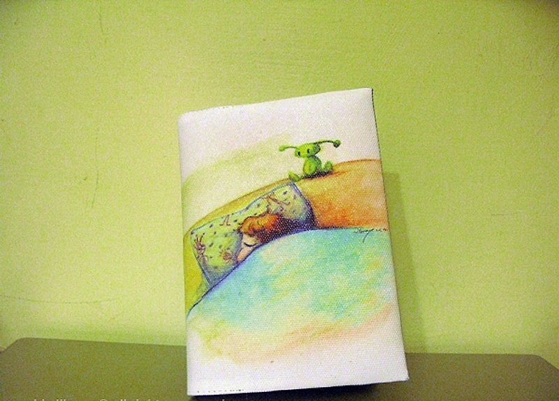 alien dream - A6 cover + blank book - Notebooks & Journals - Waterproof Material Orange