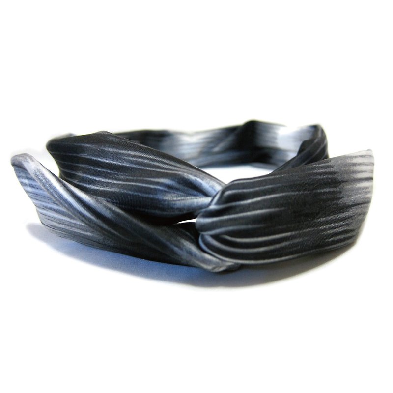 ripple aluminum hair band - Hair Accessories - Other Materials Black