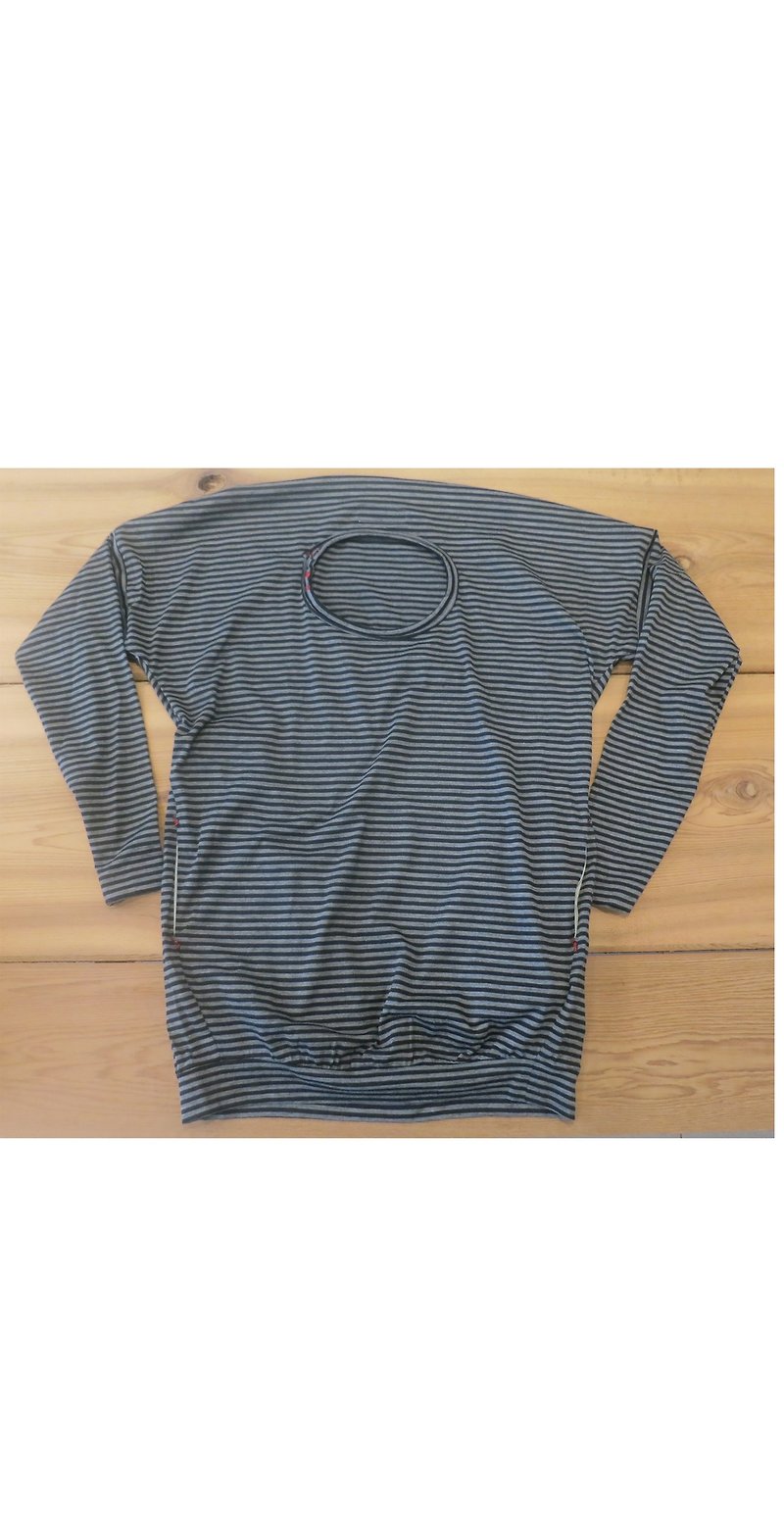 g1309 shape striped shirt - Women's Tops - Other Materials Green