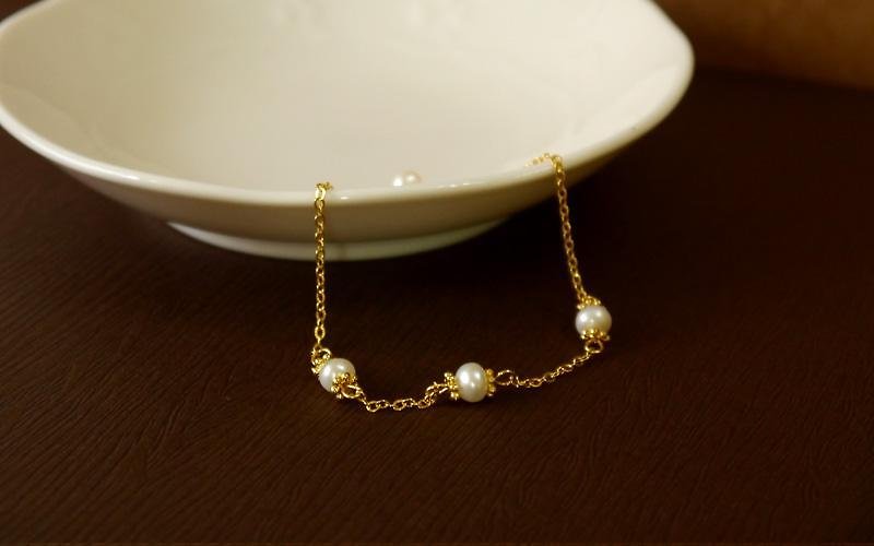 Light you up natural pearl bracelet - Bracelets - Other Metals Gold