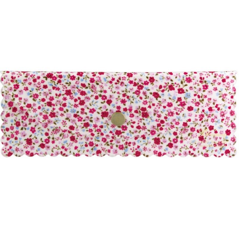 Japan [LABCLIP] Frill Series Pen case (buckle style) pink - Pencil Cases - Plastic Pink