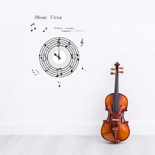 Smart Design 設計 壁貼 Smart Design 創意無痕壁貼◆音樂時鐘(含機芯) 8色可選