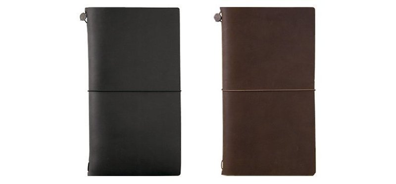 MIDORI_Traveler's Notebook Laptop Dark travelers - Notebooks & Journals - Genuine Leather 