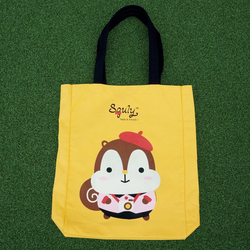 Squly Canvas Tote Bag (E003SQB) - Messenger Bags & Sling Bags - Other Materials Yellow