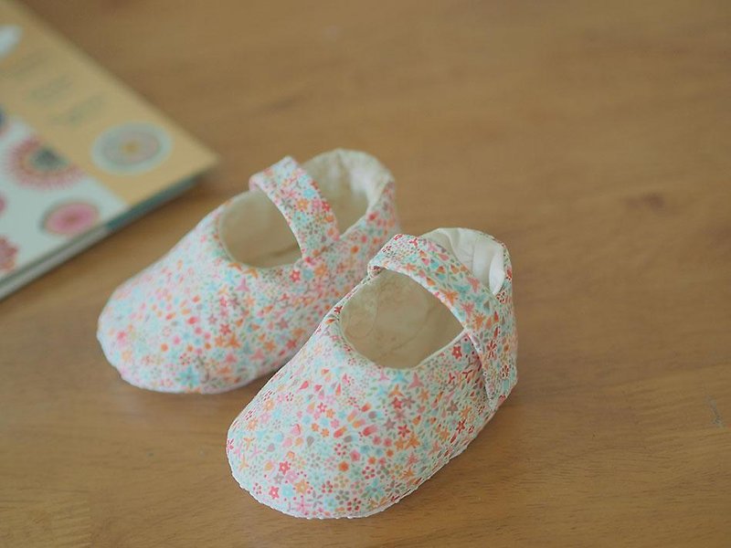 櫻桃小星星嬰兒鞋(大寶寶) - 嬰兒鞋/學步鞋 - 棉．麻 紅色