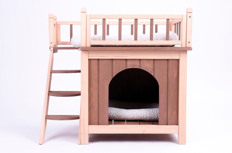 農村木製ホーム/おもちゃのワークショップ - 寝具 - 木製 ブラウン