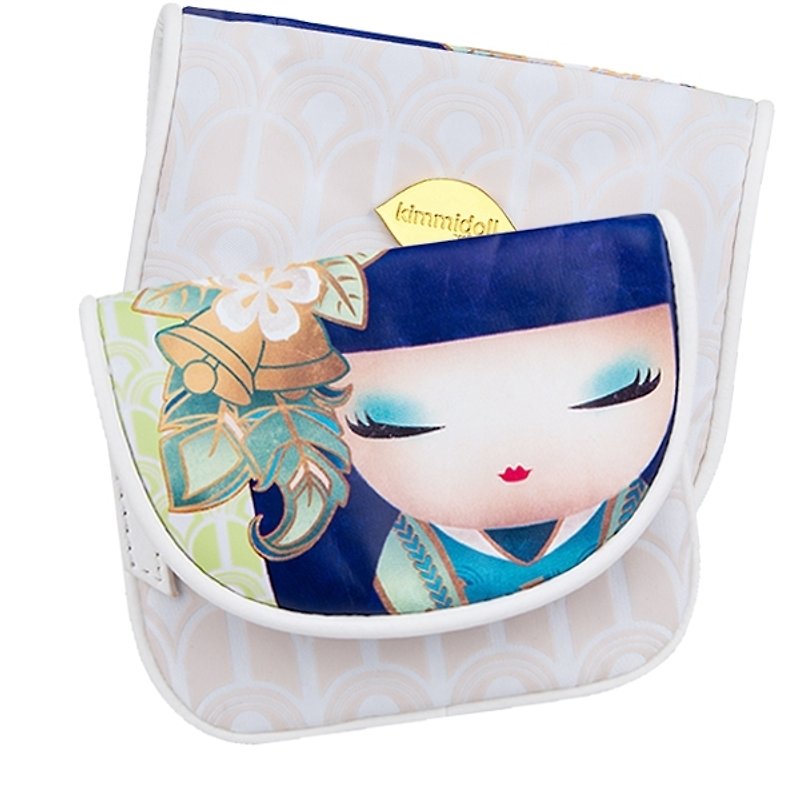 Kimmidoll and Fu doll coin purse Masayo - กระเป๋าใส่เหรียญ - วัสดุอื่นๆ สีน้ำเงิน