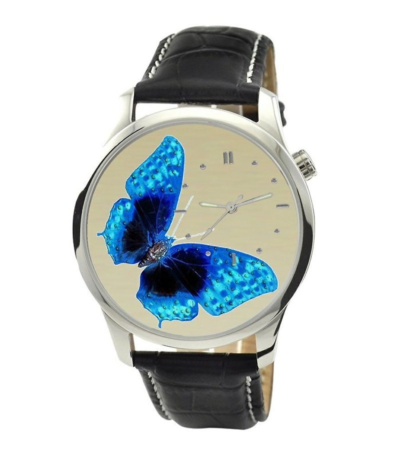 蝴蝶手錶(藍色) - 女裝錶 - 其他金屬 藍色