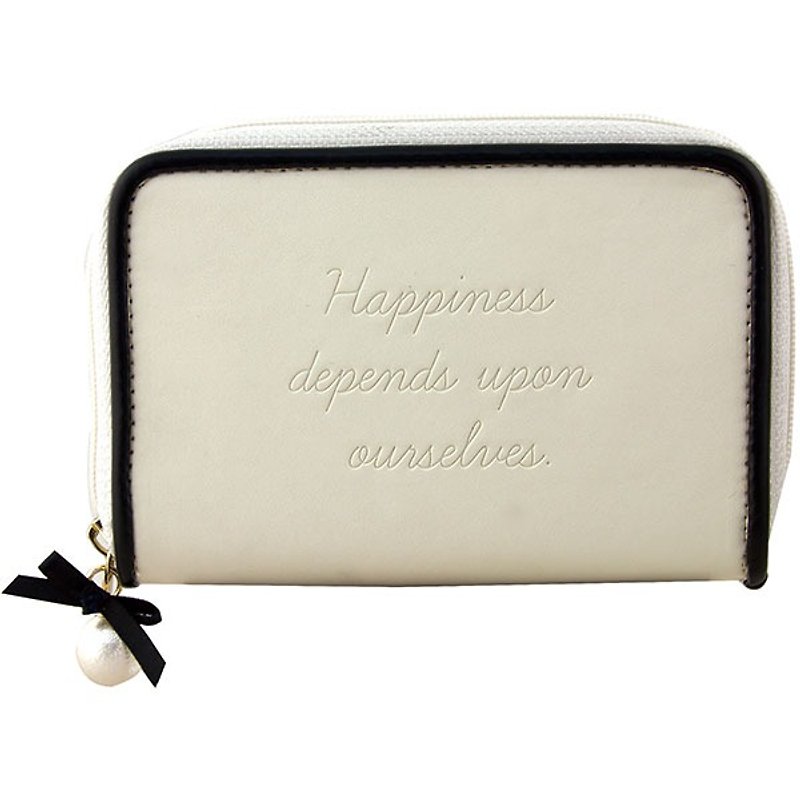 Japan [LABCLIP] Flavie series card storage folder (zip) / Ivory - Card Holders & Cases - Other Materials White