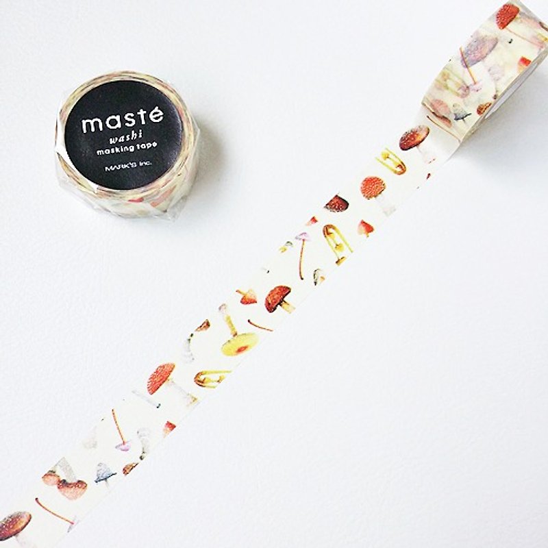 maste and paper tape Multi. Nature [mushrooms (MST-MKT56-A)] - Washi Tape - Paper Multicolor