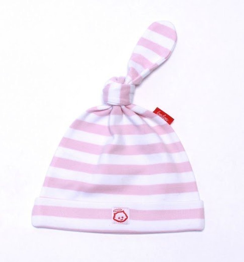 British oh baby london pink striped hat - ผ้ากันเปื้อน - ผ้าฝ้าย/ผ้าลินิน สึชมพู
