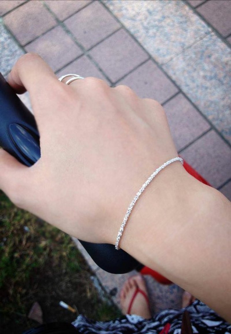 Sparkling - bracelet - สร้อยข้อมือ - โลหะ ขาว