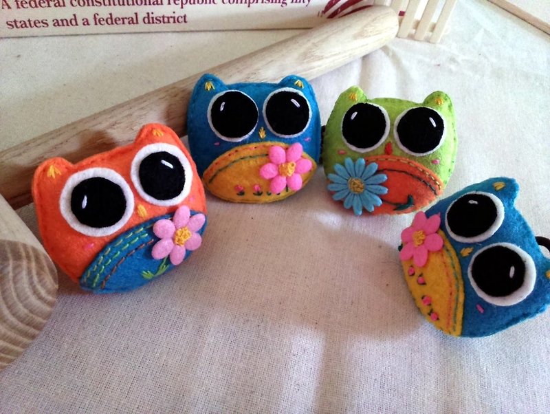 **Owl Hair Bundle**~Non-woven - Other - Other Materials Multicolor