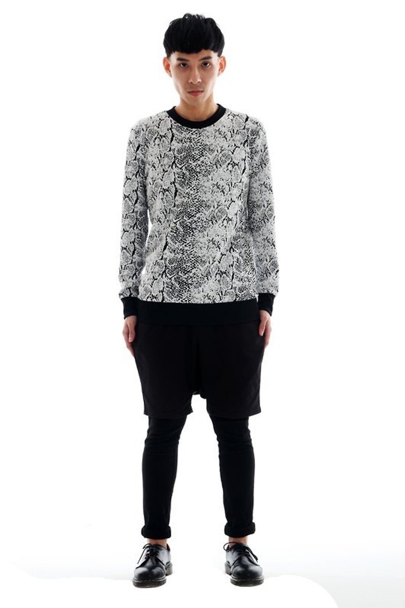 Sevenfold 2013 A/W Snowflakes Knit Snowflakes Knit Top - Men's Sweaters - Other Materials Black