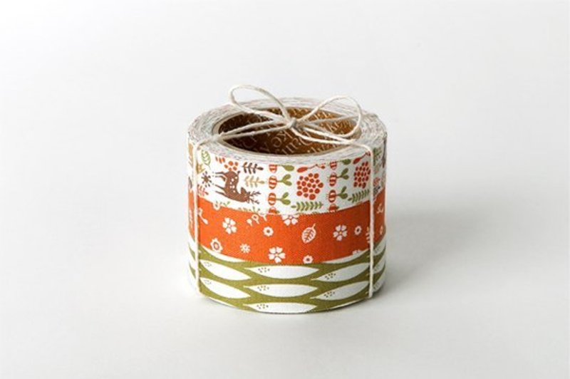 Nordic Dailylike fabric tape cloth tape (c into) 33-My Buddy, E2D54098 - มาสกิ้งเทป - วัสดุอื่นๆ สีส้ม