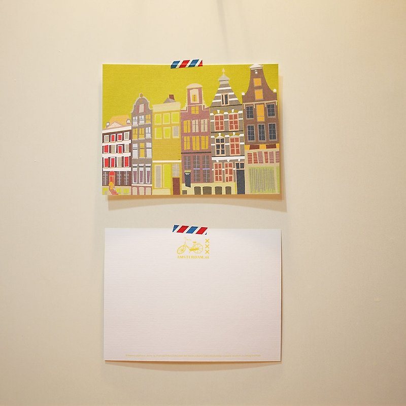【出。走】明信片◆◇◆阿姆斯特丹◆◇◆ - 心意卡/卡片 - 紙 黃色