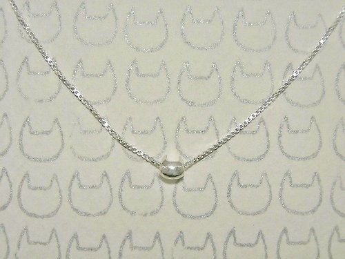 llllllooo miaow icon necklace ( cat silver necklace 貓 猫 銀 银 項鍊 颈链 )