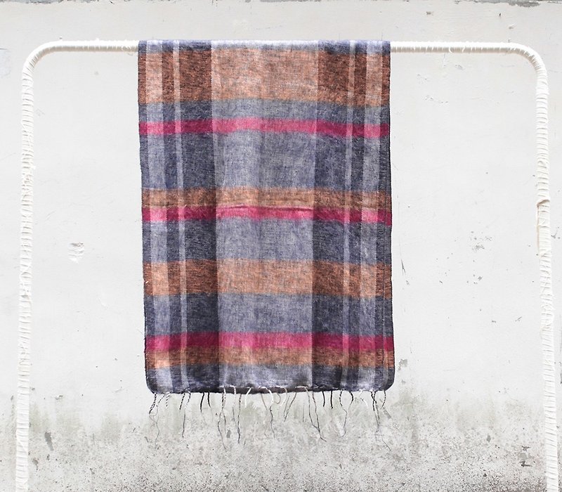 OMAKE 尼泊爾條紋毛圍巾002 - 絲巾 - 其他材質 多色