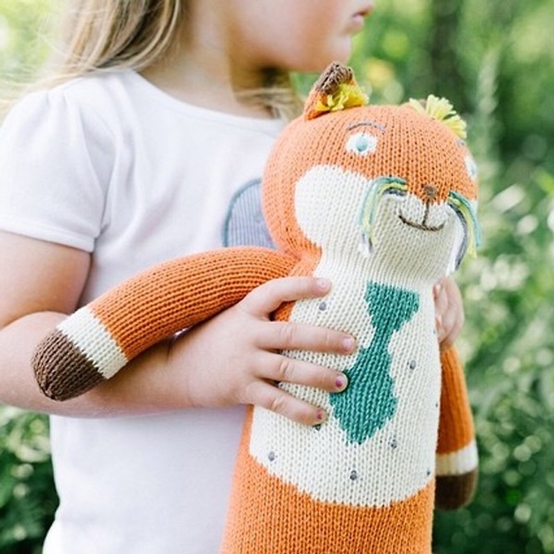 American Blabla Kids | Cotton Knitted Dolls (Large) - Socks Fox Mr. B21052450 - Kids' Toys - Cotton & Hemp Orange