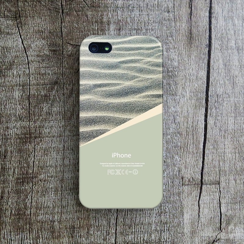 OneLittleForest  - オリジナルモバイルケース -  iPhone 4、iPhone 5、iPhone 5c-砂 - スマホケース - プラスチック グリーン