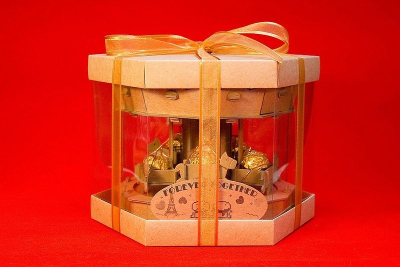 [巧克力遊樂園] 金莎旋轉木馬禮盒(不含金莎) / 情人節 聖誕節 畢業禮品 生日禮物 交換禮物首選