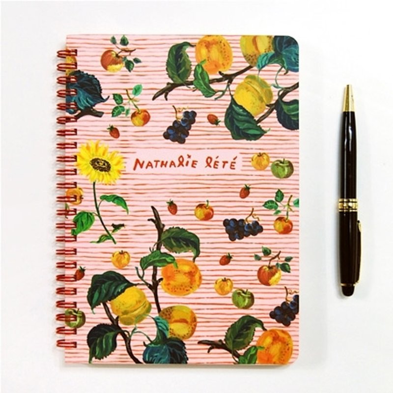 Dessin x 7321 Design-Nathalie Lete grid eye ring on notebook - colorful afternoon, 7321-01316 - สมุดบันทึก/สมุดปฏิทิน - กระดาษ หลากหลายสี